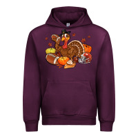 Mauve Wine football turkey thanksgiving Urban Hoodie - MaliasSmallBusiness