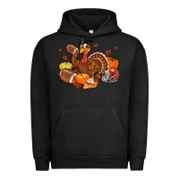 Pigment Black football turkey thanksgiving Urban Hoodie - MaliasSmallBusiness