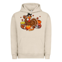 Pigment French Oak football turkey thanksgiving Urban Hoodie - MaliasSmallBusiness