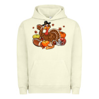 Pigment Pistachio football turkey thanksgiving Urban Hoodie - MaliasSmallBusiness