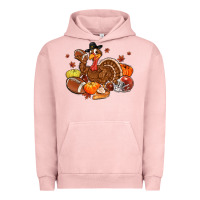 Pigment Salmon football turkey thanksgiving Urban Hoodie - MaliasSmallBusiness