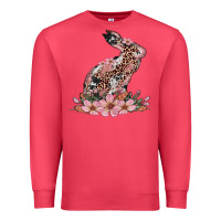 Cardinal bunny with blossom flower Premium Sweatshirt - Artiststas