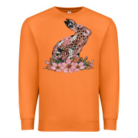Carrot bunny with blossom flower Premium Sweatshirt - Artiststas