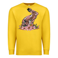Lemon bunny with blossom flower Premium Sweatshirt - Artiststas