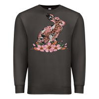 Smoke bunny with blossom flower Premium Sweatshirt - Artiststas