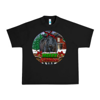 Black Black Angus Cattle Merry Christmas Urban Heavy Tee - RanaPortraitStore