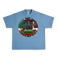 Pebble Blue Black Angus Cattle Merry Christmas Urban Heavy Tee - RanaPortraitStore