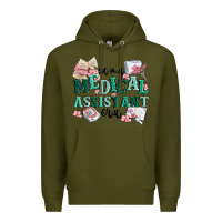 Army Green in my medical assistant era Premium Hoodie - MaliasSmallBusiness