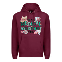 Burgundy in my medical assistant era Premium Hoodie - MaliasSmallBusiness