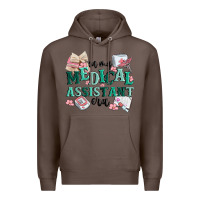 Coffee in my medical assistant era Premium Hoodie - MaliasSmallBusiness