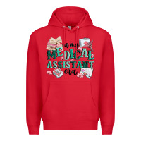 Red in my medical assistant era Premium Hoodie - MaliasSmallBusiness