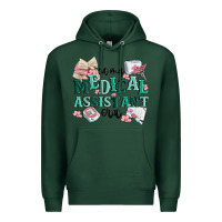 Sports Green in my medical assistant era Premium Hoodie - MaliasSmallBusiness