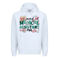 White in my medical assistant era Premium Hoodie - MaliasSmallBusiness