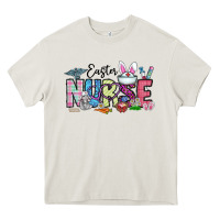 Cream easter nurse Heavy Core Tee - CowhideDigitalArt