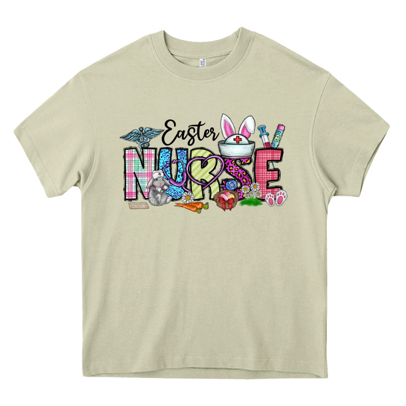 Easter Nurse Heavy Core Tee by CowhideDigitalArt | Teevron