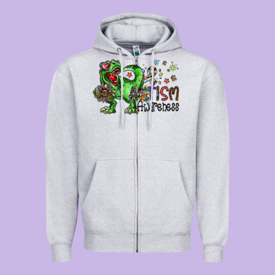 Autism Awareness Zipper Hoodie Designed By Sublimationcraftshop