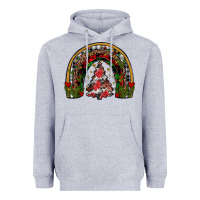 Heather Grey trees rainbow Heavyweight Hoodie - JahusDesignShop