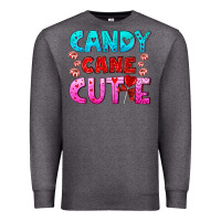 Charcoal Heather candy cane cutie Premium Sweatshirt - AdoDesignShop