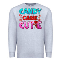 Heather Grey candy cane cutie Premium Sweatshirt - AdoDesignShop
