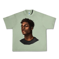 Oil Green afro man Urban Heavy Tee - texasbilliewilder