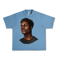 Pebble Blue afro man Urban Heavy Tee - texasbilliewilder