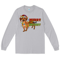 Moon Dust merry and bright dachshund Long Sleeve Tee - RanaPortraitStore