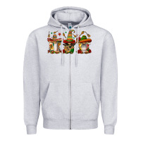 Heather Grey mexican gnomies Zipper Hoodie - FaDigitalArtStudio