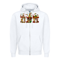 White mexican gnomies Zipper Hoodie - FaDigitalArtStudio