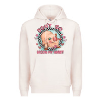 Pale Pink dont go bacon my heart Premium Hoodie - MaliasSmallBusiness