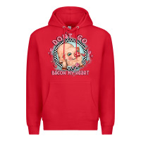 Red dont go bacon my heart Premium Hoodie - MaliasSmallBusiness