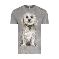 Cloud Rock bichon frise dog Vintage Tee - BarkalooDesign