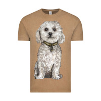 Vintage Coffee bichon frise dog Vintage Tee - BarkalooDesign