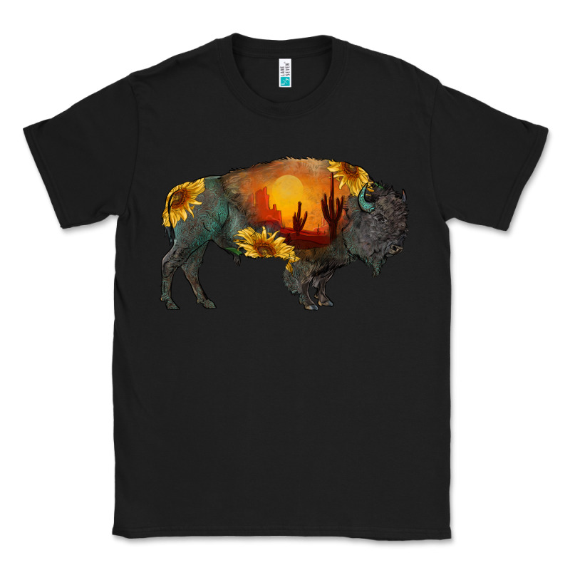 Sunflower Bison Classic Tee by RanaPortraitStore | Teevron