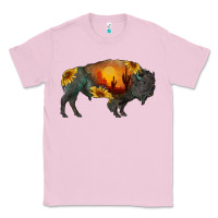 Bubblegum Pink sunflower bison Classic Tee - RanaPortraitStore