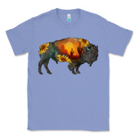 Colony Blue sunflower bison Classic Tee - RanaPortraitStore