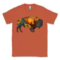 Copper sunflower bison Classic Tee - RanaPortraitStore