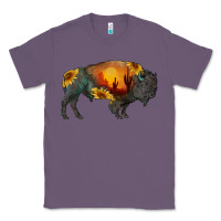 Lavender sunflower bison Classic Tee - RanaPortraitStore