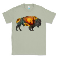 Matcha sunflower bison Classic Tee - RanaPortraitStore