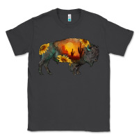 Smoke sunflower bison Classic Tee - RanaPortraitStore