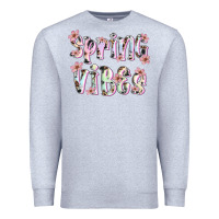 Heather Grey spring vibes Premium Sweatshirt - Artiststas