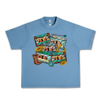 Pebble Blue 90s country casette tapes Urban Heavy Tee - texasbilliewilder