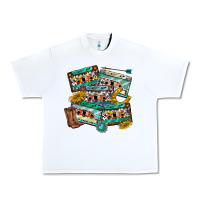 White 90s country casette tapes Urban Heavy Tee - texasbilliewilder