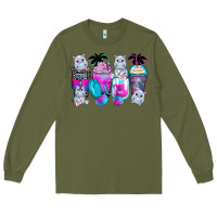 Army Green hippopotamus coffee cups Long Sleeve Tee - Zillion Design Studio
