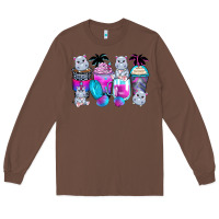 Chestnut hippopotamus coffee cups Long Sleeve Tee - Zillion Design Studio