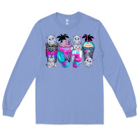 Colony Blue hippopotamus coffee cups Long Sleeve Tee - Zillion Design Studio
