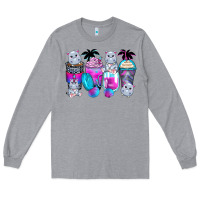 Heather Grey hippopotamus coffee cups Long Sleeve Tee - Zillion Design Studio