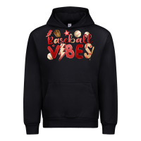Black baseball vibes Urban Hoodie - MaliasSmallBusiness