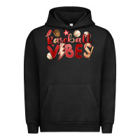 Pigment Black baseball vibes Urban Hoodie - MaliasSmallBusiness