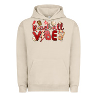 Pigment French Oak baseball vibes Urban Hoodie - MaliasSmallBusiness