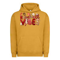 Pigment Peanut Butter baseball vibes Urban Hoodie - MaliasSmallBusiness
